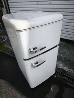 アイリスオーヤマ レトロ冷蔵庫 81L オフホワイト 2024年購入 美品