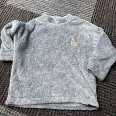 グレー フリース パジャマ 猪之助刺繍