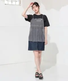 Ｔシャツ付きチュールキャミソール　Honeysのサムネイル