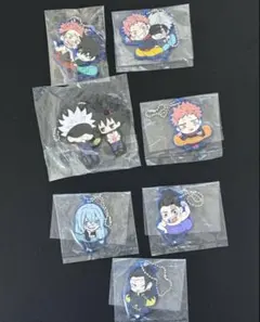 呪術廻戦 キャラばんちょうこうラバーマスコット 7点セット