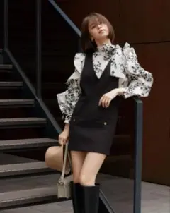 snidel ジャンバースカート ミニ ワンピース