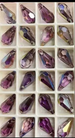 再販　スワロフスキー　6000 13x6.5 ライラックシャドウ24個セット