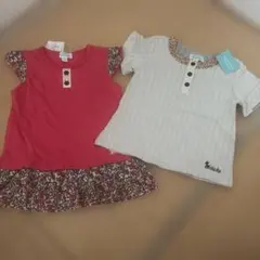 新品CHICKA CHICKA BOOM BOOM110cm Tシャツ 2枚女子のサムネイル