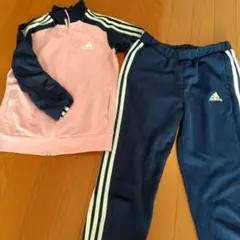 adidas ジャージ 140cm ピンク ネイビー