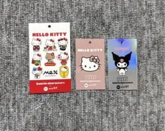 ハローキティ クロミ　ローリーズファーム コラボ タグ ステッカー セット