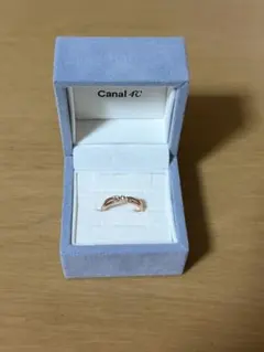 Canal４℃ ピンクゴールド色 シルバーリング