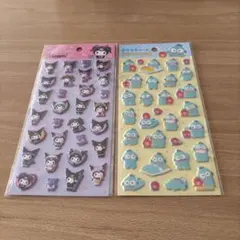 サンリオ☆ぷくっとシール☆サンリオキャラクター　ハンギョドン☆クロミ☆セット