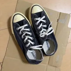 コンバース ネイビー ローカット スニーカー　23