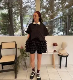 試着のみ 【rosymonster】 playful panda tunic 黒 - メルカリ