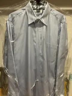 UNIQLO ユニクロ　水色 100%コットン 長袖シャツ Lサイズ