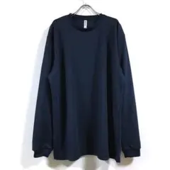 新品 ビッグ ドライ 長袖 Tシャツ 無地 メンズ ネイビー LLのサムネイル
