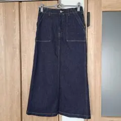 美品　JOURNAL STANDARD　デニムロングスカート　スリット入り　M