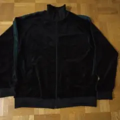 ワークマン　ベロア　トラックジャケット ジップアップ　黒　Ｍ