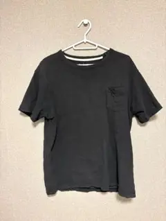 黒 Tシャツ ポケット付き