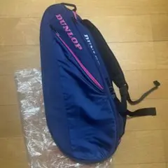 DUNLOP テニスラケットバッグ DTC-2230 ネイビー ピンク