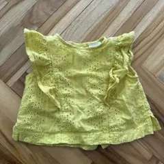 BREEZE イエロー フリルシャツ サイズ90