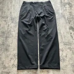 EMPORIO ARMANI ワイドスラックス 黒 52 EMPORIO ARMANI ワイドスラックス 黒 52 - メルカリ