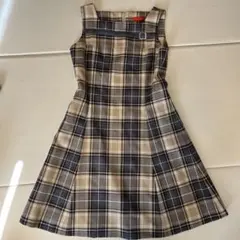 Yorkland チェック柄 ノースリーブワンピース