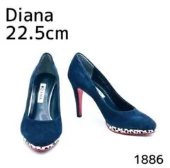Diana ダイアナ　パンプス　スエード　ネイビー　レッドソール　1886