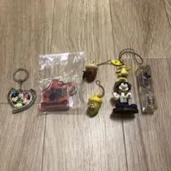 ディズニー　ミッキー　チップとデール　どんぐり　キーホルダー　砂時計