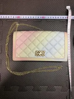 【CHARLES & KEITH】チェーン付き長財布