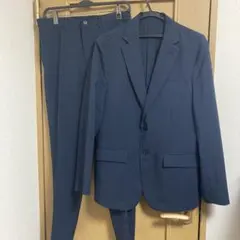 GUネイビーカジュアルスーツ ジャケットとパンツセット
