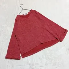 GRL グレイル ＊ Vネック ニットトップス (F) ラグラン袖 ゆったり