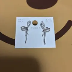 リボンモチーフピアス‎ꫂ᭪݁