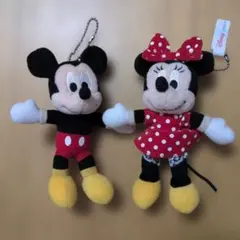 Disney Store ミッキー＆ミニー ぬいぐるみキーホルダーのサムネイル