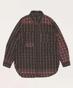 24aw Work Shirt - Cotton Smoky Plaid M
