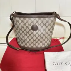美品　GUCCI オールド　グッチ　付属品あり　バケツ　ショルダー　バッグ