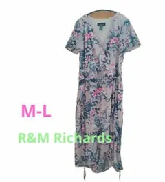 【特別割！】R&M Richards フローラルラップドレス 10P