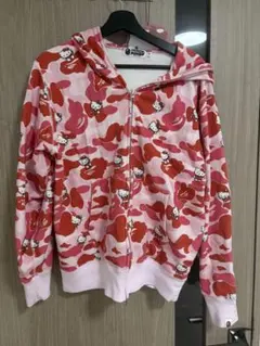 XS BAPE HELLO KITTY CAMO HOODIE ピンク - メルカリ