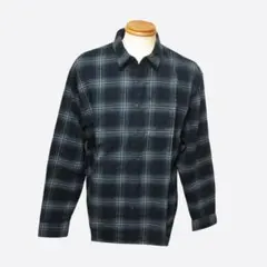 ★新品★アバクロンビー&フィッチ★チェックフランネルシャツ (Black/L)