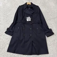 新品　タグ付　INDIVI トレンチコート　ライナー付　ネイビー　48サイズ