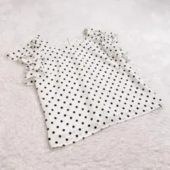 プロポーションボディドレッシング　水玉ブラウス　白黒のサムネイル