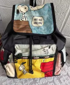 【美品】レスポートサック　 スヌーピー リュック バックパック カラーブロック PEANUTS×LeSportsac SNOOPY BACKPACK (スヌーピーバックパック)