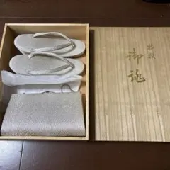 和装用バッグ 草履セット シルバー系