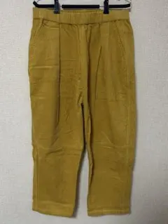 HALHAM コーデュロイ ワイドパンツ マスタード メンズ XL