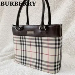 美品✨️ BURBERRY ミニトート ハンドバッグ ノバチェック レザーのサムネイル