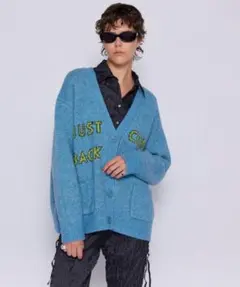 メゾンスペシャル ロゴ ジャガード ニット カーディガン