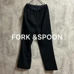 FORK & SPOON ブラック スラックス