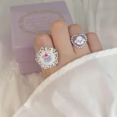 ぷるぷるゼリーのリングセット(紫)