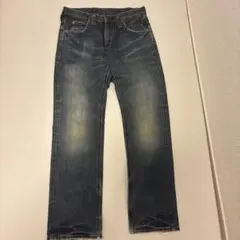 Lee ダークブルー ストレートデニム