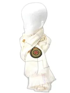RALPH LAUREN 　ウィンドーペーン柄 刺繍ワッペン　マフラー ◼️のサムネイル