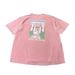 バックプリントTシャツ　フェード　胸ポケット　古着　8eのサムネイル