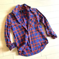 HARE シャツ　長袖　シャツ　ネルシャツ