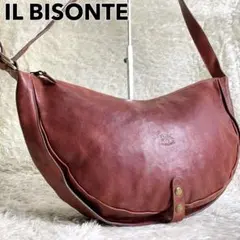 極美品エイジング✨イルビゾンテ ハーフムーン ワンショルダーバッグ 