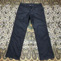 COMME CA ISM コムサイズム ストライプ模様 ストレートパンツ