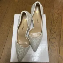 BIG TREE シルバー グリッター ハイヒール